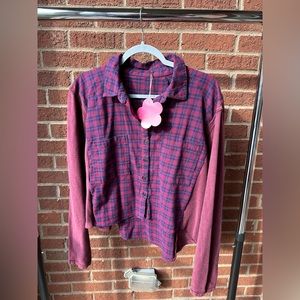 Upcycled Handmade Flannel Tee